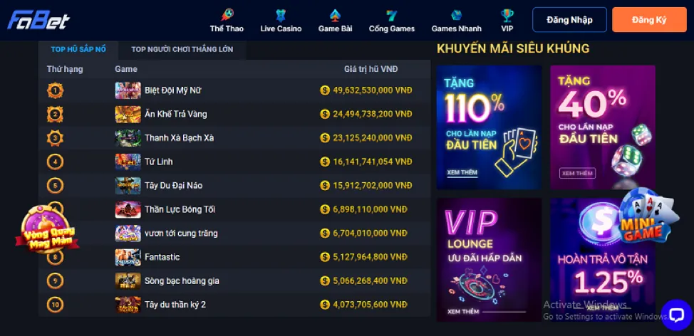 Game Bắn Cá Rồng Vàng